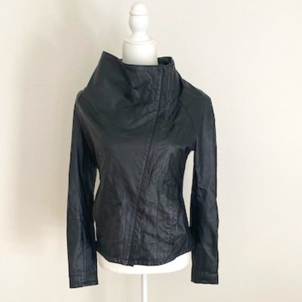 Asymmetrical Leather Jacket